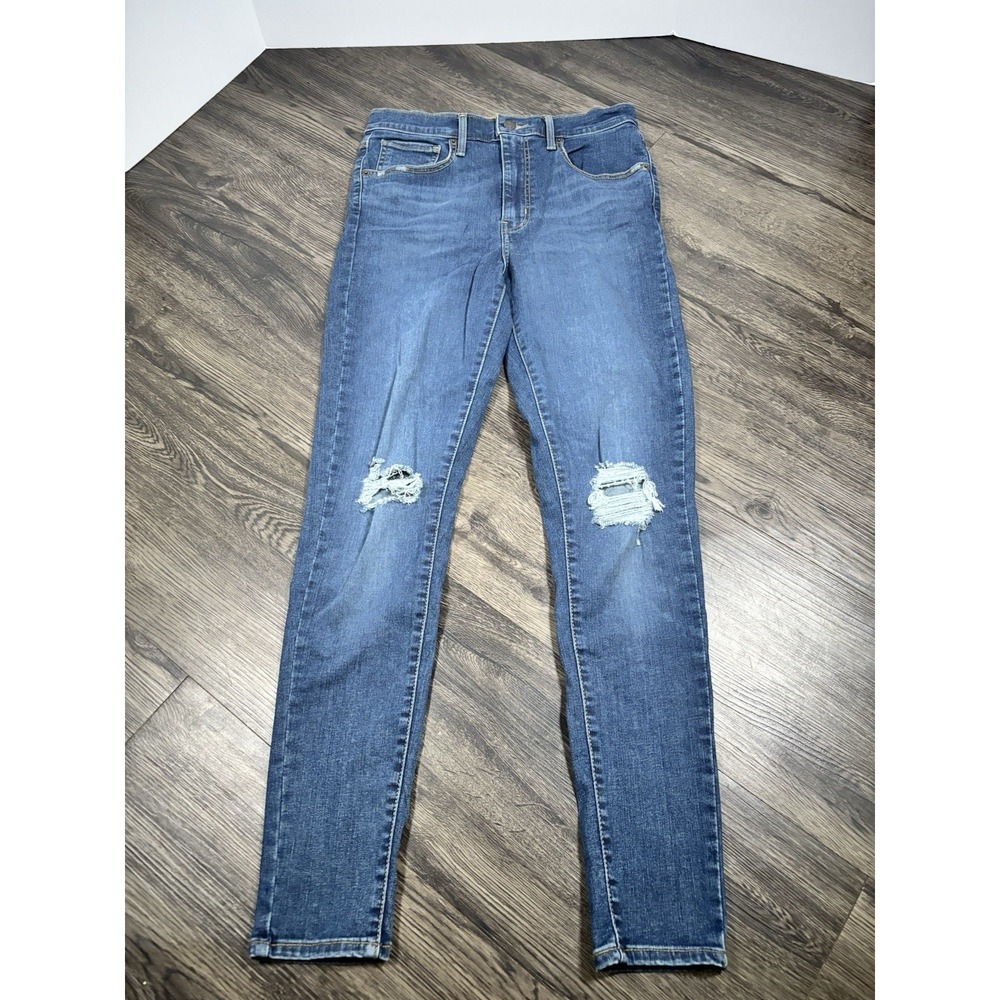 Levi's Mile High Super Skinny Jeans Womens 30x30 High Rise Distressed